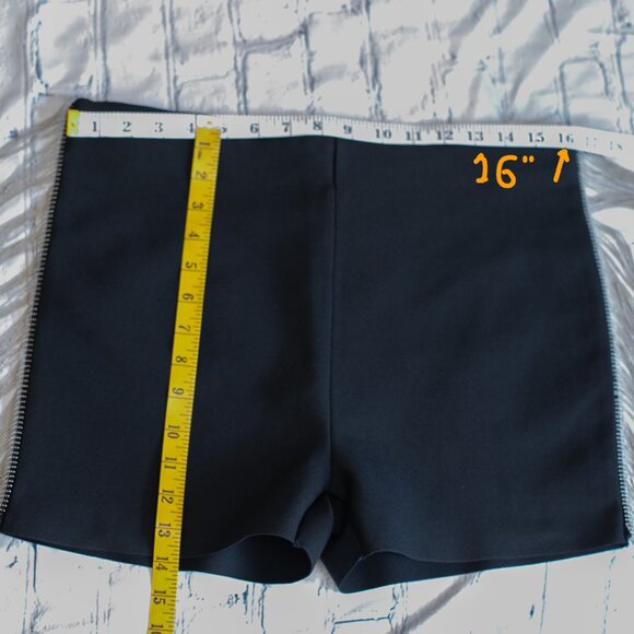 NWOT Akira Rhinestone Fringe Trim Shorts Haigh Waist Black Size XL - Picture 14 of 16